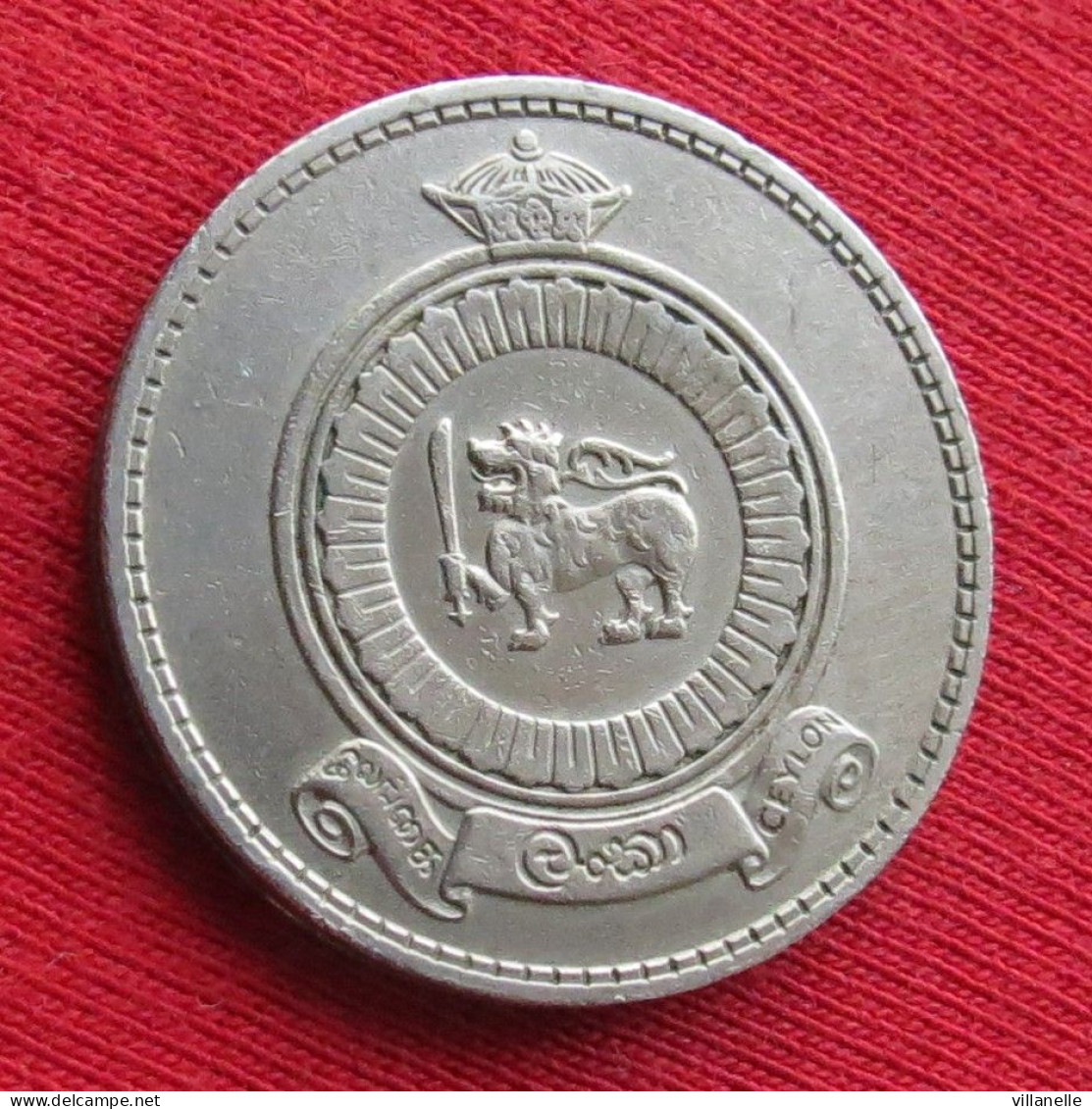 Sri Lanka Ceylon 1 Rupee 1963 KM# 133 Lt 603 *VT Ceylan Ceilan One Roupie - Sri Lanka