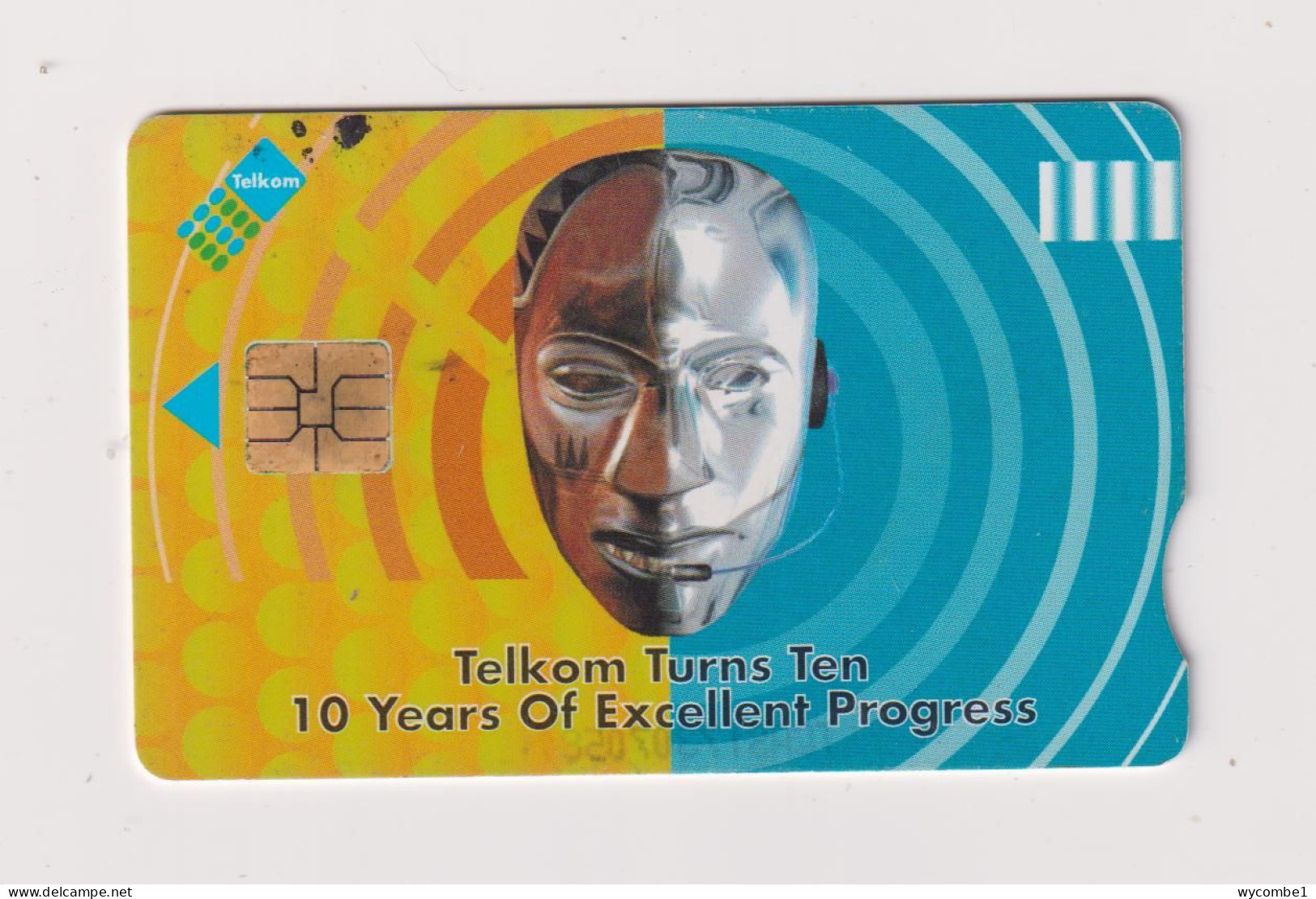 SOUTH AFRICA  -  Telkom Turns 10 Chip Phonecard - Sudafrica