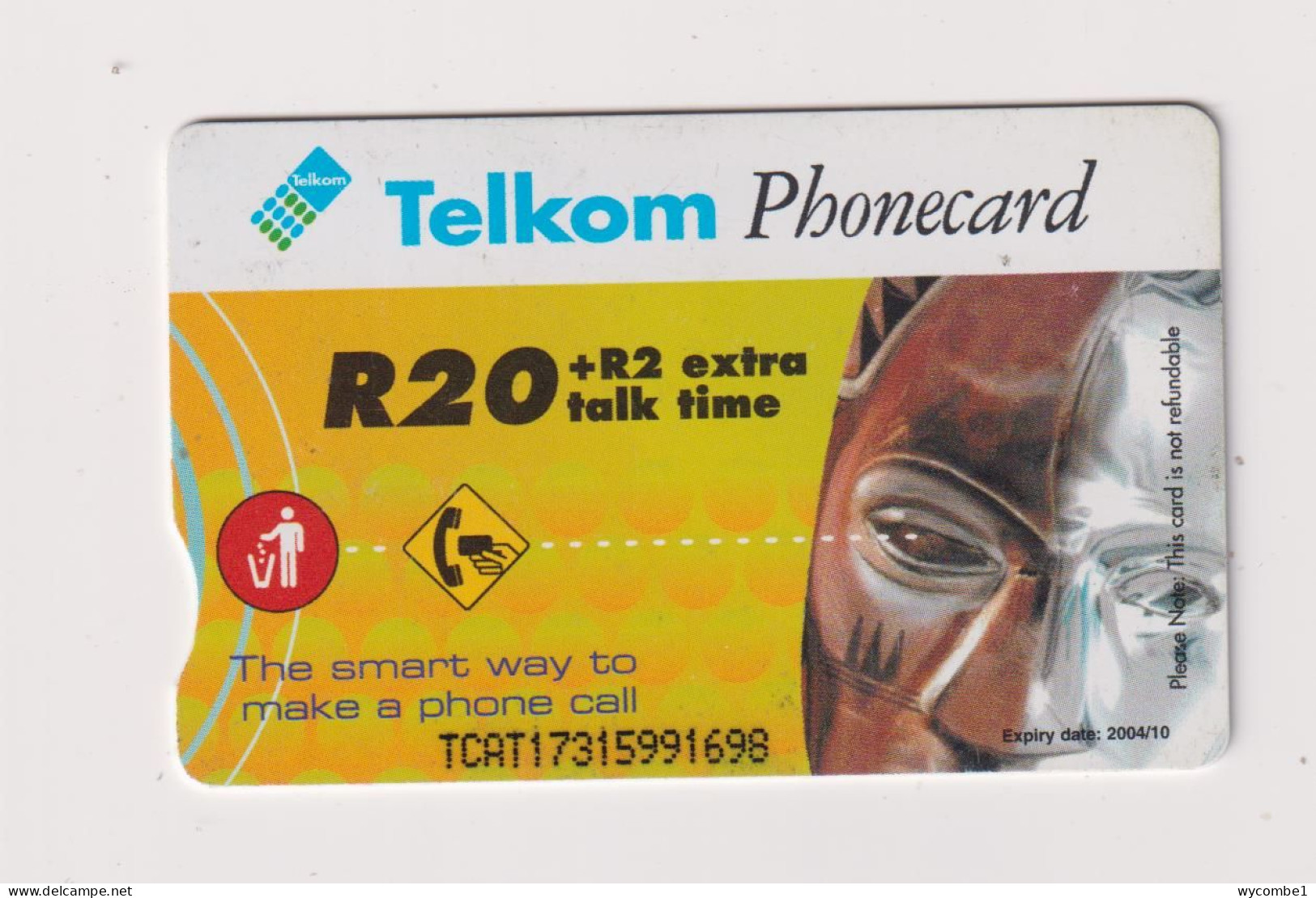 SOUTH AFRICA  -  Telkom Turns 10 Chip Phonecard - Sudafrica