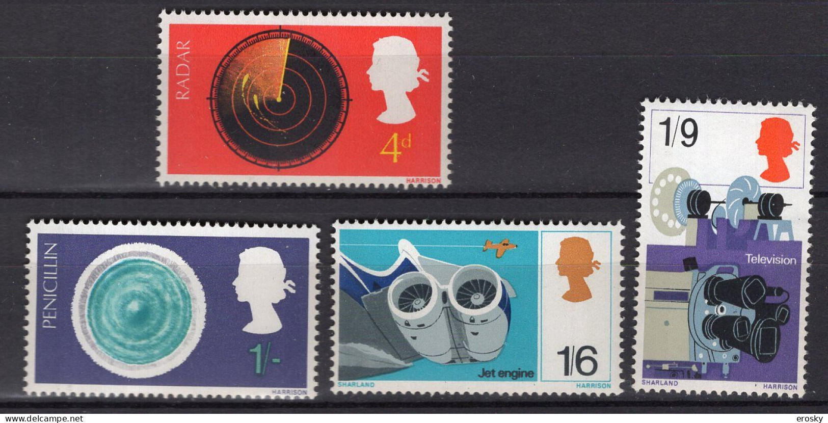 P2160 - GRANDE BRETAGNE Yv N°495/98 ** INVENTIONS - Unused Stamps