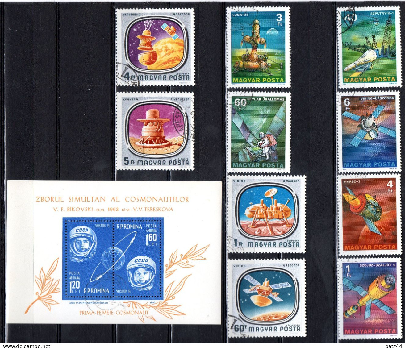 ESPACE SPACE 60 Timbres Oblitérés Des Doubles Voir 5 Scan - Altri & Non Classificati