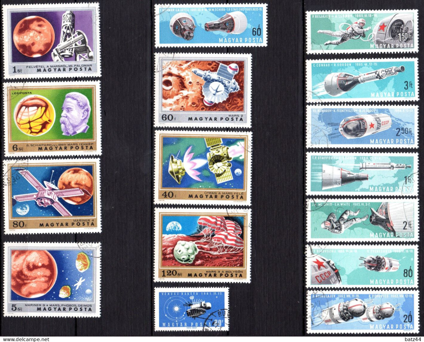 ESPACE SPACE 60 Timbres Oblitérés Des Doubles Voir 5 Scan - Altri & Non Classificati