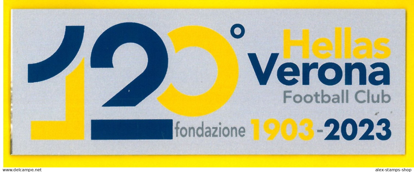 ITALIA 2023 NEW BOOKLET LIBRETTO CODICE A BARRE 120° HELLAS VERONA CALCIO N. 022 - Carnets