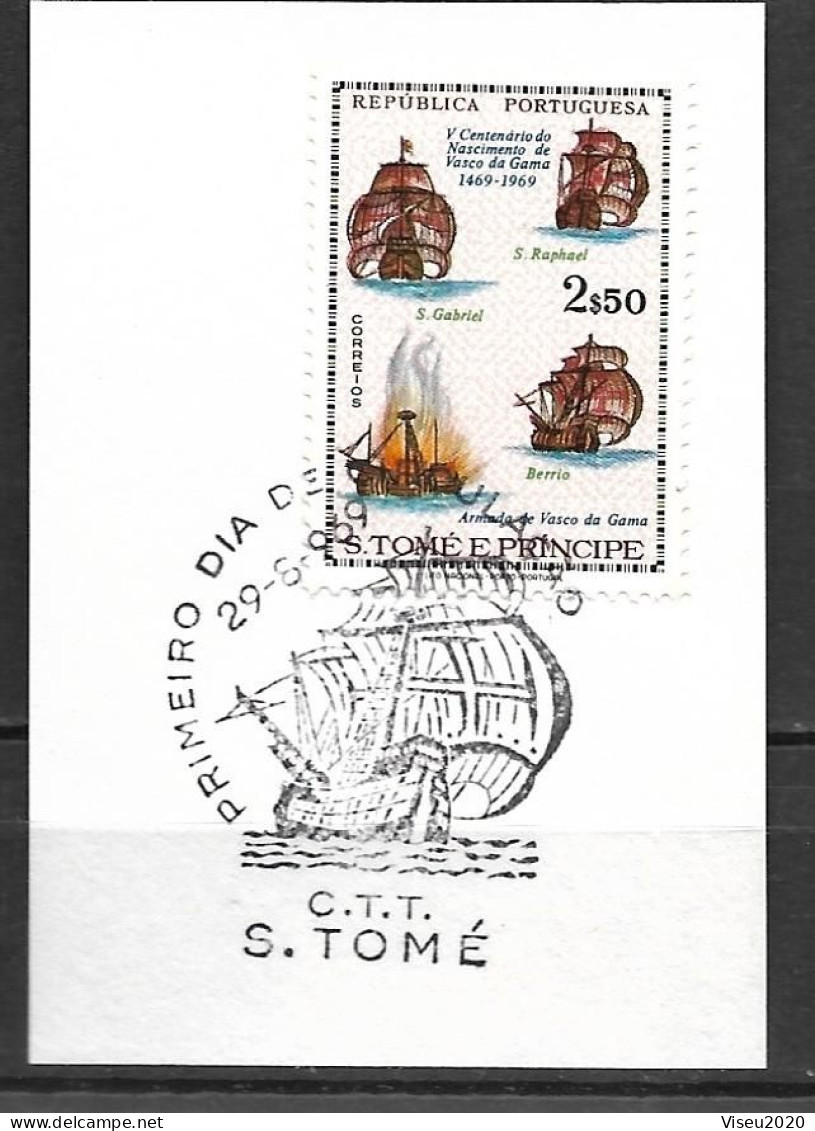 Portugal - São Tomé E Príncipe 1969 - 1º Dia De Circulação - FDC