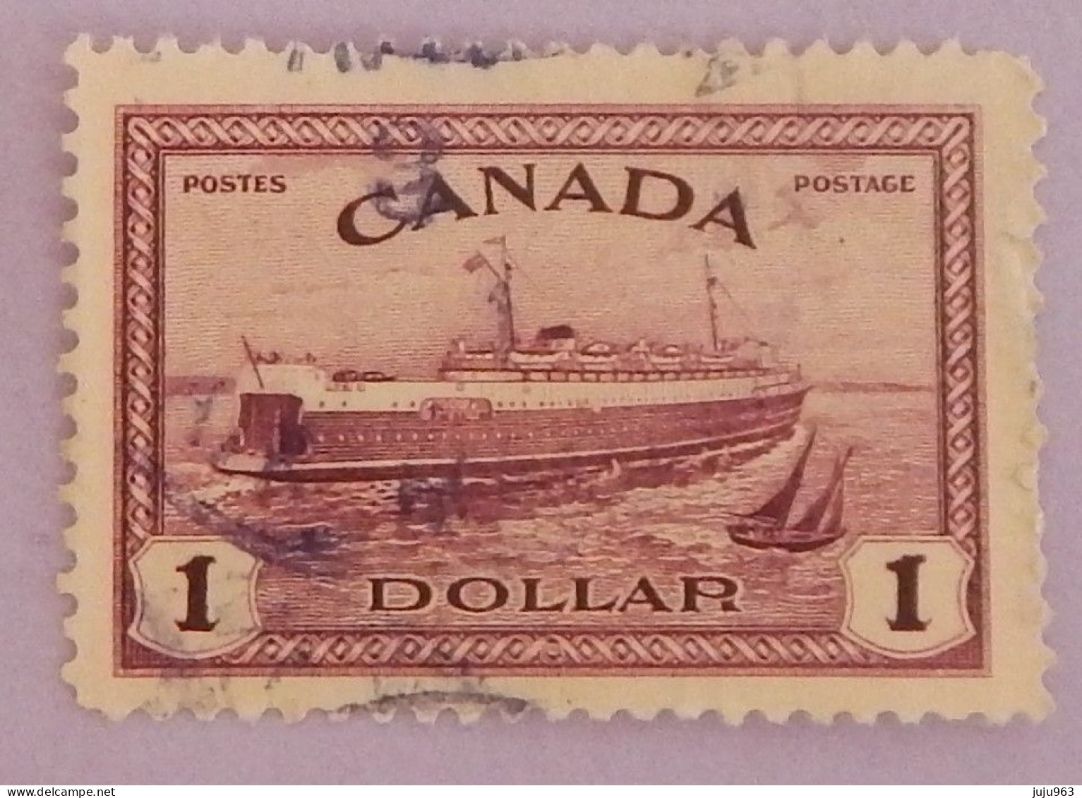 CANADA YT 224 OBLITERE "FERRY BOAT DU PRINCE EDOUARD" ANNÉE 1946 - Usati