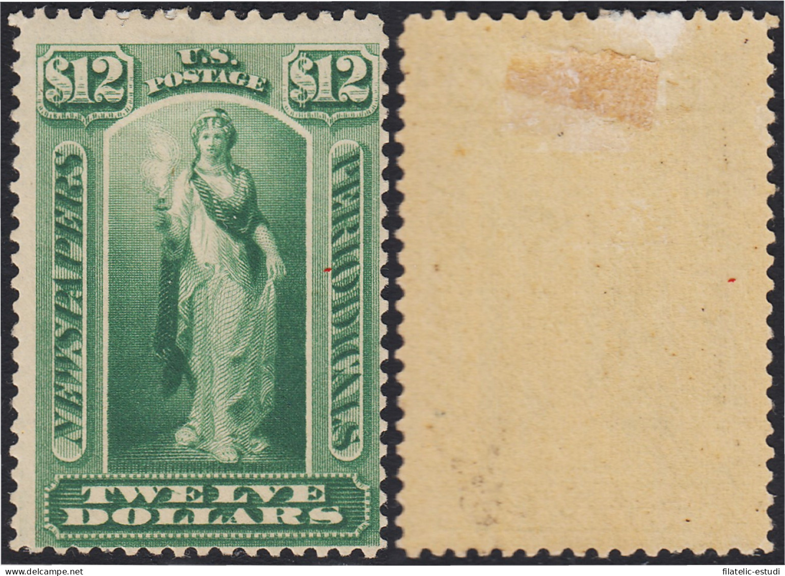 Estados Unidos EUA 25 1875/85 Estatua De Vesta Sellos De Periódicos MH - Andere & Zonder Classificatie