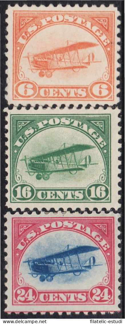 Estados Unidos USA A 1/3 1918 Avión Curtiss Jenny En Vuelo  MH - Sonstige & Ohne Zuordnung