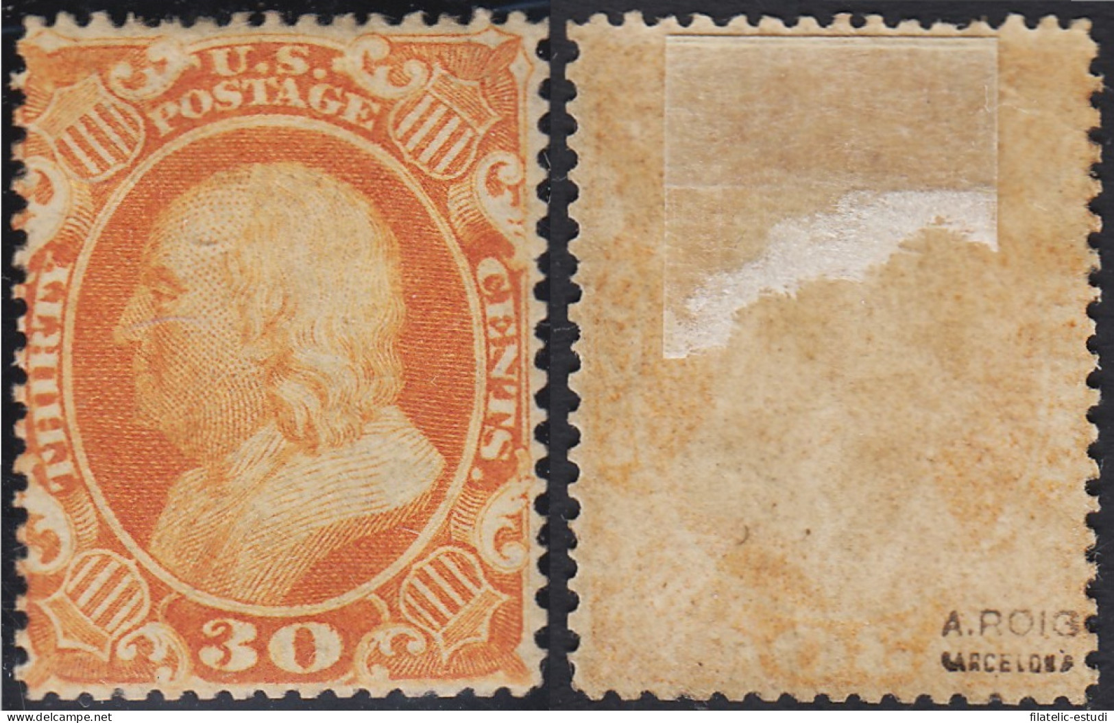 Estados Unidos USA 16 1857/60 Benjamín Franklin MH - Andere & Zonder Classificatie