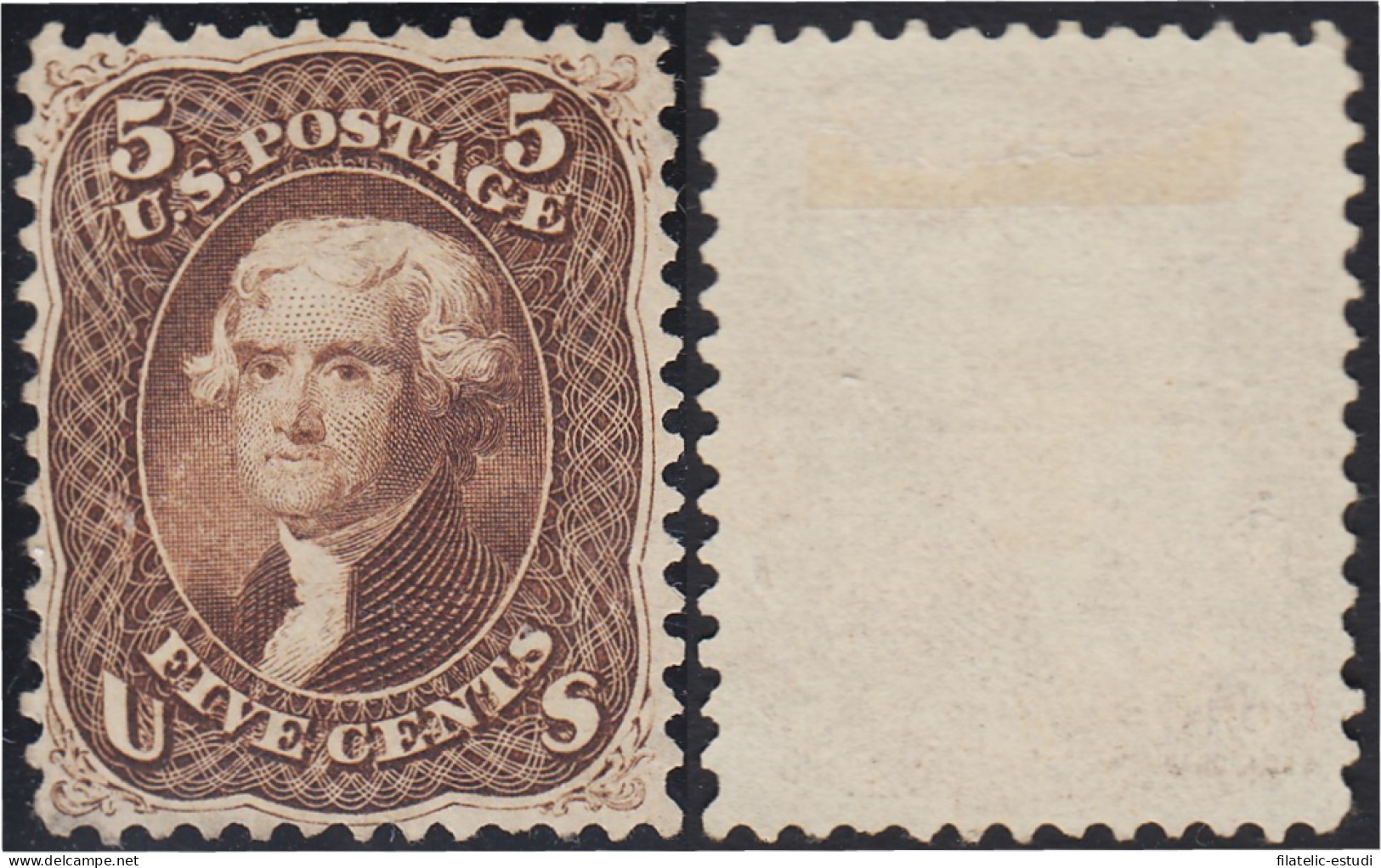 Estados Unidos USA 21 1861 Thomas Jefferson MH - Autres & Non Classés