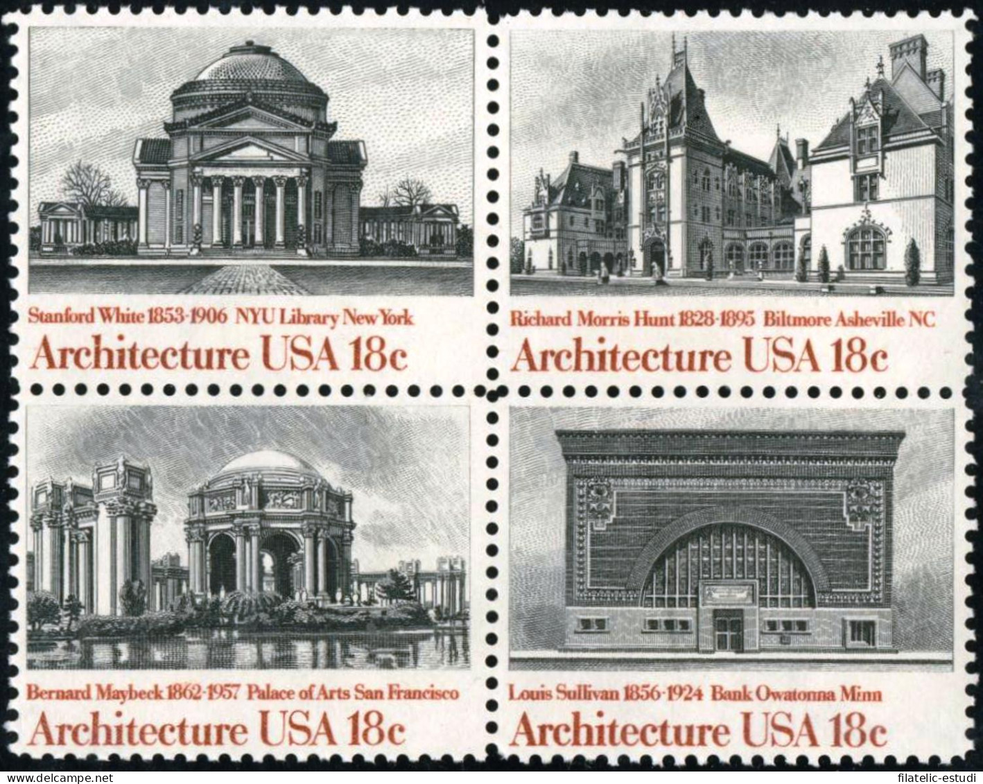 VAR2  Estados Unidos USA  Nº 1344/47   MNH - Otros & Sin Clasificación