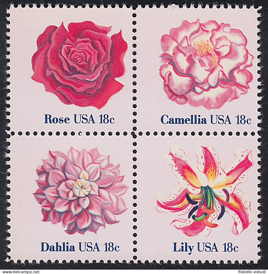 FL1/S Estados Unidos EEUU Nº 1308/11 1981 Flora Flores Nuevos, Sin Fijasellos  - Otros & Sin Clasificación