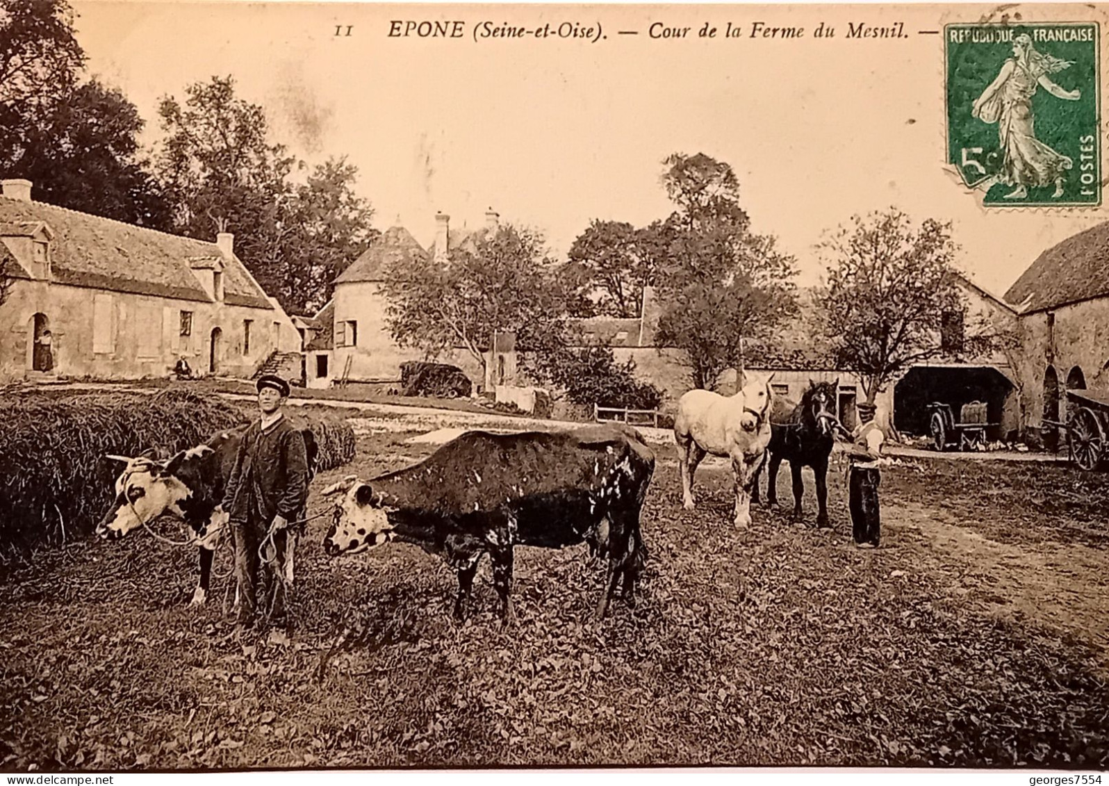 78 -  EPONE - COUR DE LA FERME DU MESNIL - Epone