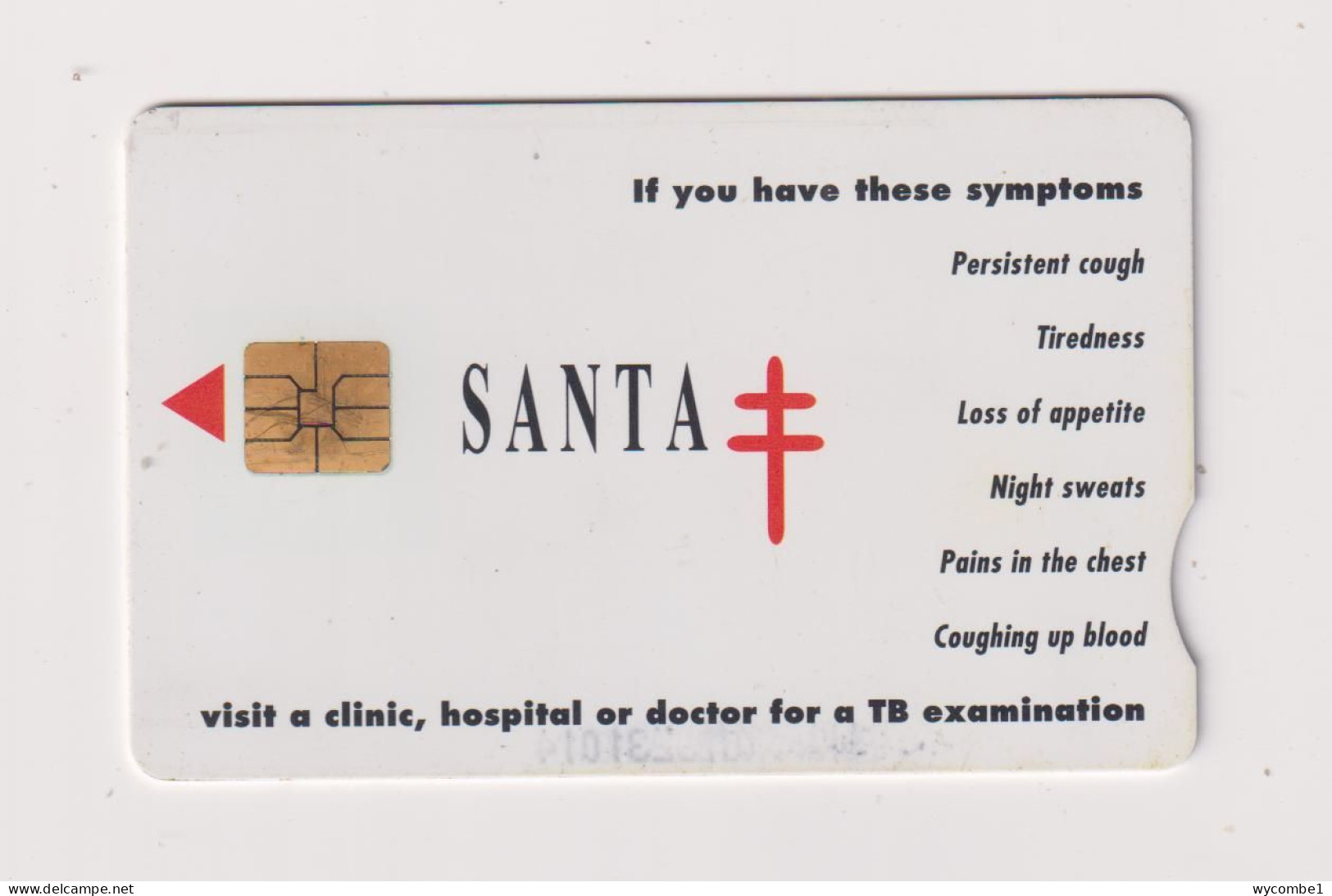 SOUTH AFRICA  -  Tuberculosis Prevention Chip Phonecard - Sudafrica