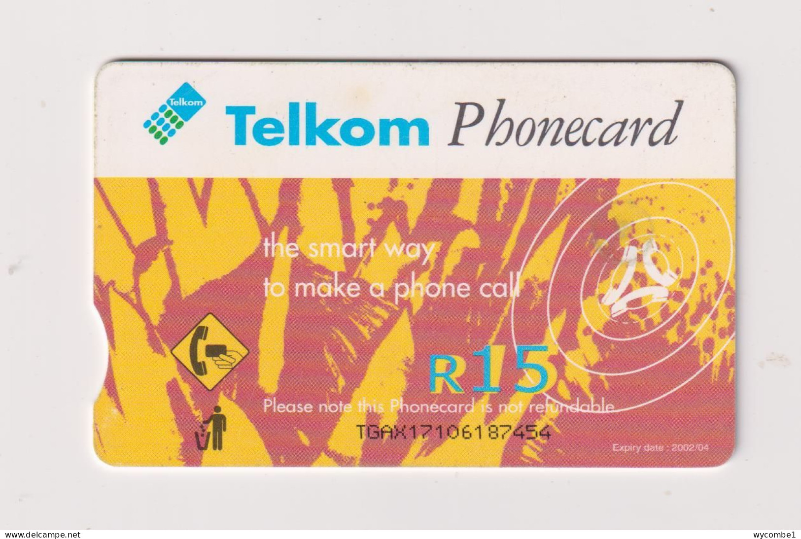 SOUTH AFRICA  -  Flower Giant Protea Chip Phonecard - Südafrika
