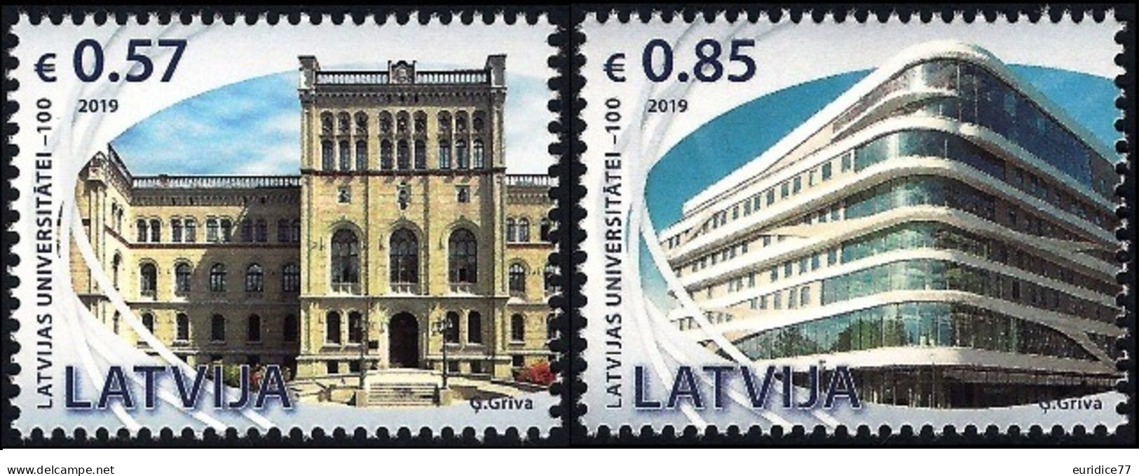 Latvia Lettonie 2019 - 100th Anniversary Of The University Of Latvia Set Mnh** - Lettland