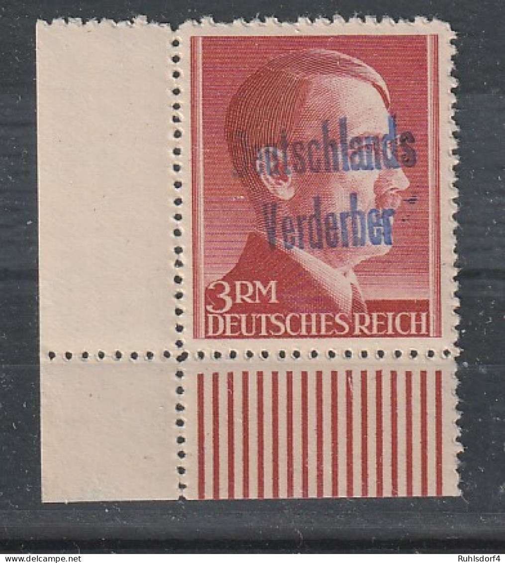 Meißen 3 M "Deutschlands Verderber", Postfrisch, Gepr. Zierer - Postfris