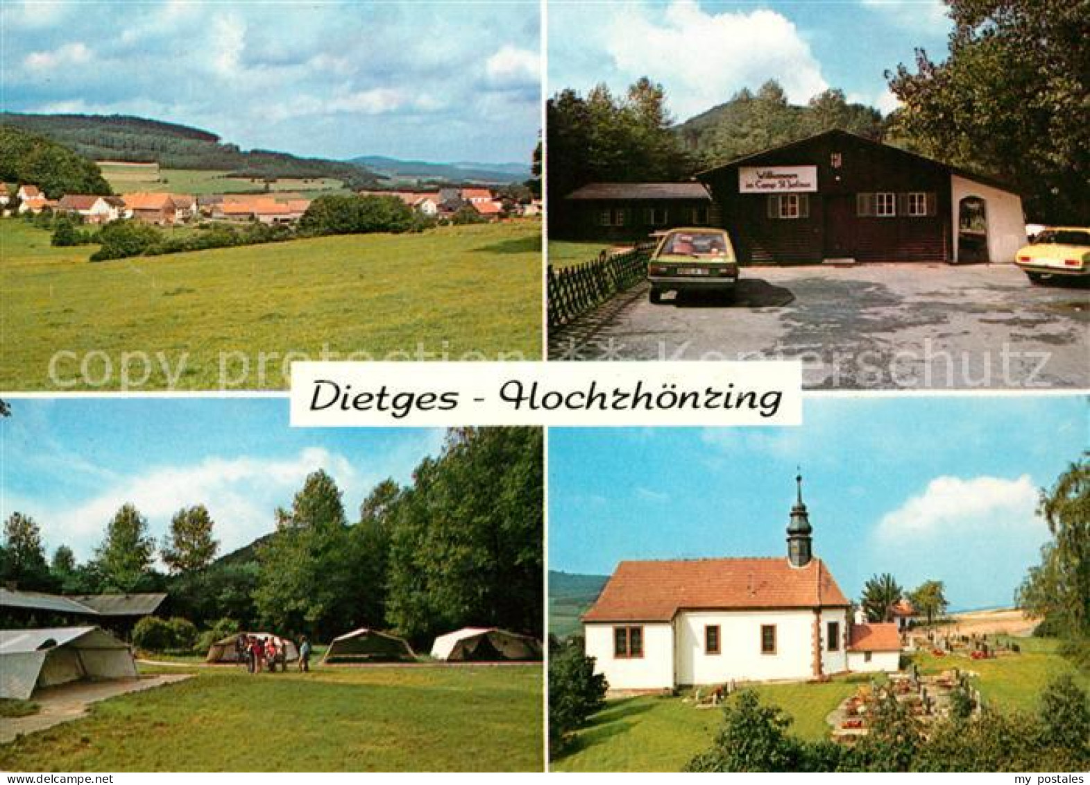 73087675 Dietges Campingplatz Sankt Justinus Kirche Panorama Dietges - Hilders