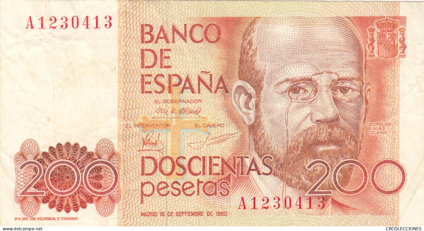 CRBS1012 BILLETE ESPAÑA 200 PESETAS 1980 MBC - [ 4] 1975-… : Juan Carlos I