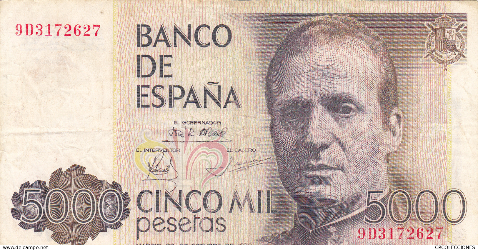 CRBS1032 BILLETE ESPAÑA 5000 PESETAS 1979 SERIE ESPECIAL 9D USADO - [ 4] 1975-…: Juan Carlos I.