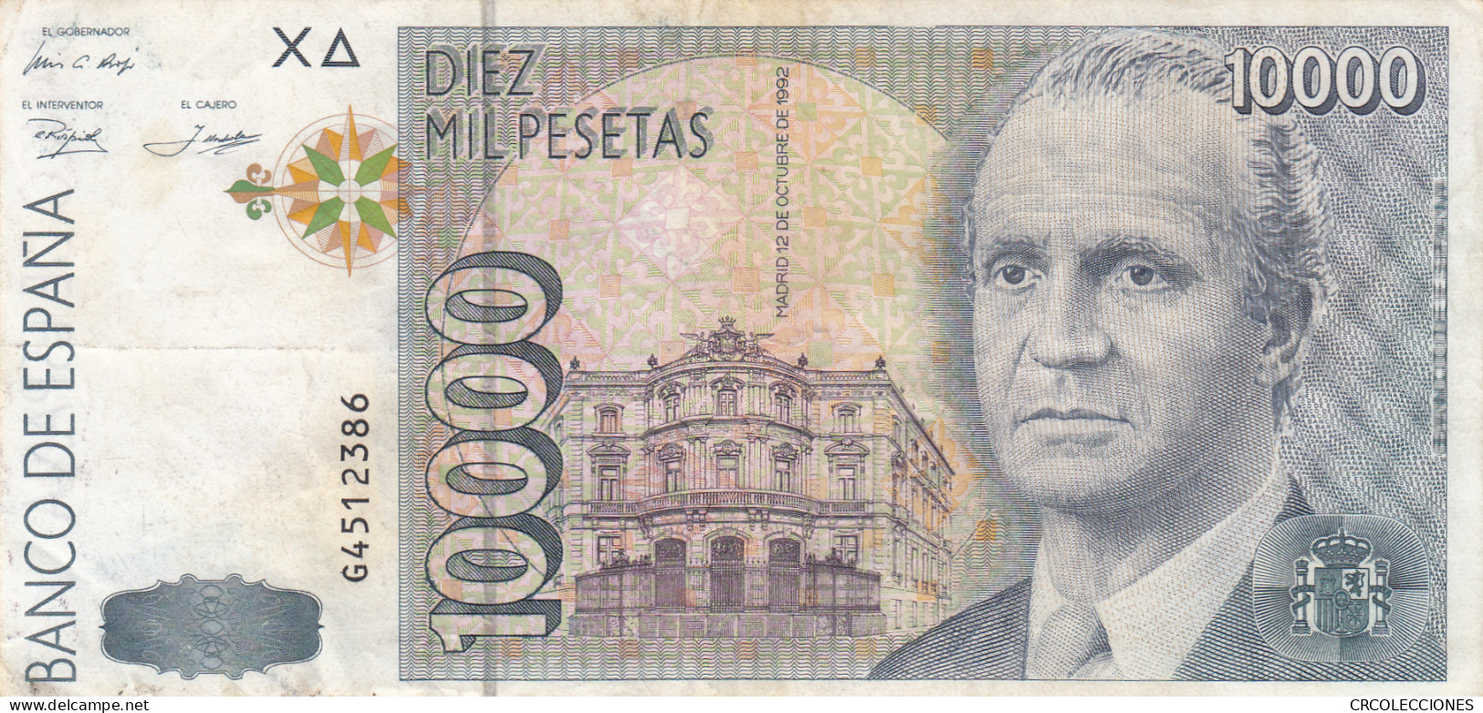 CRBS1058 BILLETE ESPAÑA 10000 PESETAS 1992 USADO - [ 4] 1975-…: Juan Carlos I.