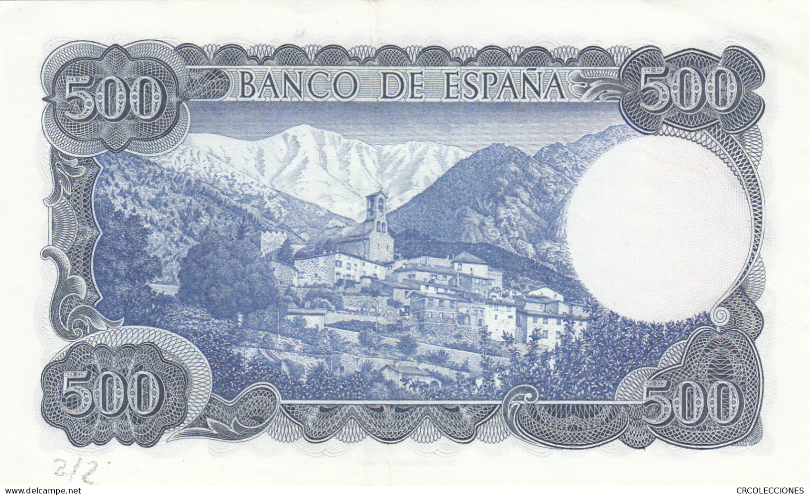 CRBS1021 BILLETE ESPAÑA 500 PESETAS 1971 SIN SERIE EBC - Otros & Sin Clasificación