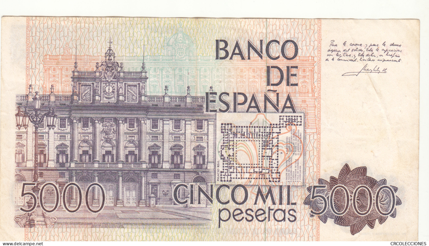 CRBS1037 BILLETE ESPAÑA 5000 PESETAS 1979 USADO - [ 4] 1975-… : Juan Carlos I