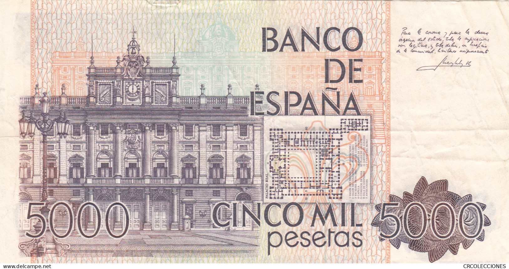 CRBS1035 BILLETE ESPAÑA 5000 PESETAS 1979 USADO - [ 4] 1975-… : Juan Carlos I