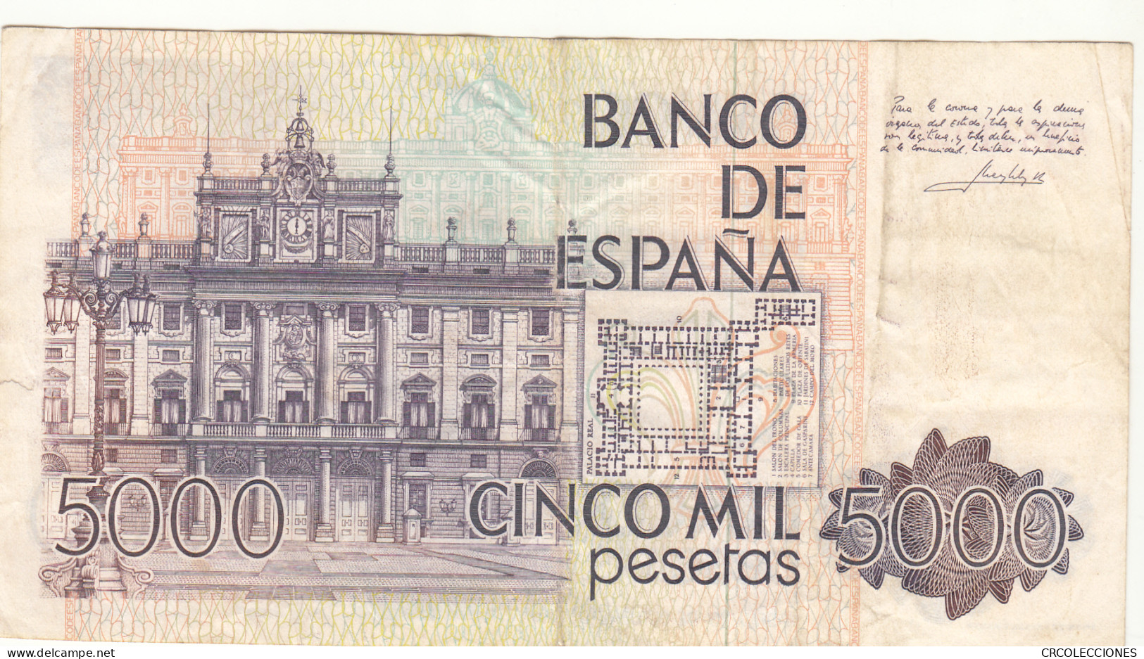 CRBS1034 BILLETE ESPAÑA 5000 PESETAS 1979 USADO - [ 4] 1975-… : Juan Carlos I