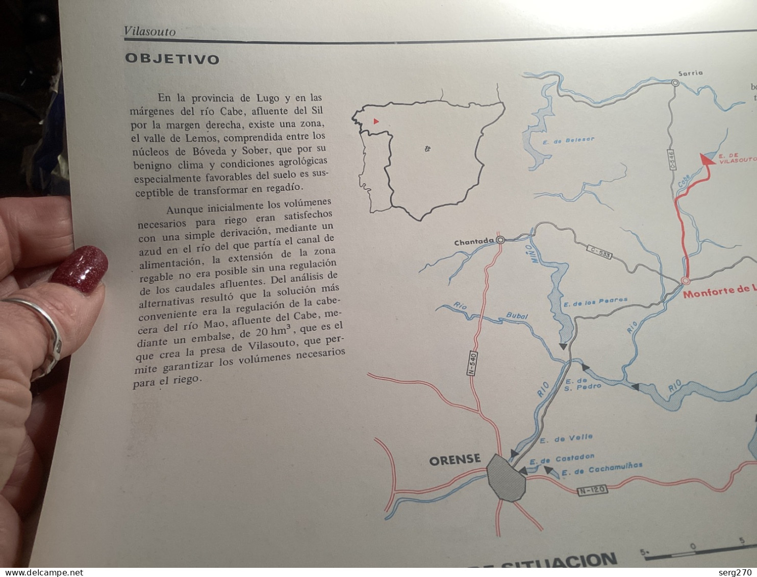 1969 DIRECCION GENERAL DE OBRAS HIDRAULICAS VILASOUTO - Spanien