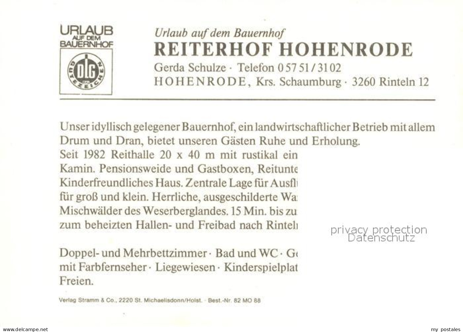 73087580 Hohenrode Rinteln Reiterhof Hohenrode Rinteln - Rinteln