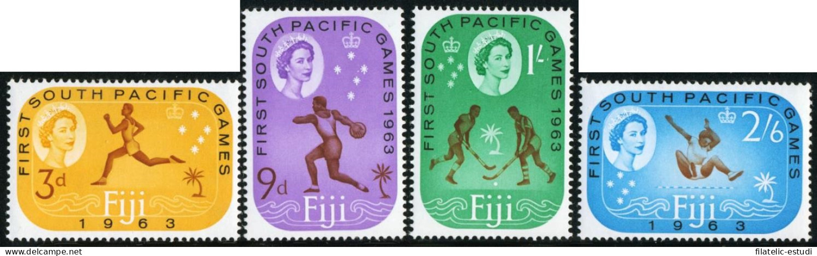 DEP6  Fiji Islas 173/76 1963 MNH - Fiji (1970-...)