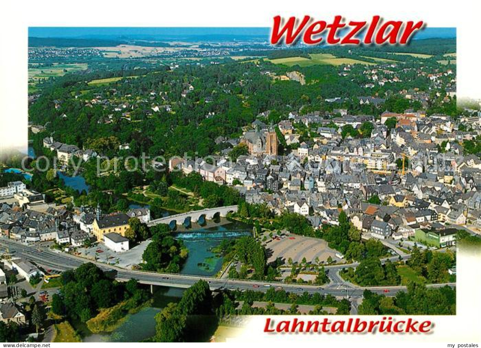 73087415 Wetzlar Fliegeraufnahme Lahntalbruecke Wetzlar - Wetzlar