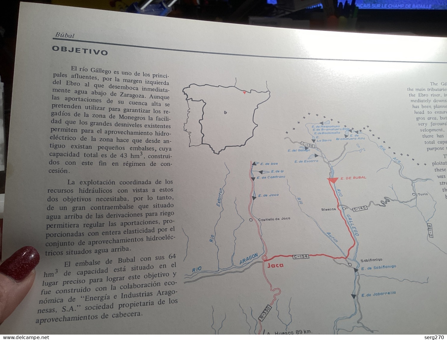 1971  DIRECCION GENERAL DE OBRAS HIDRAULICAS BUBAL - Spanje