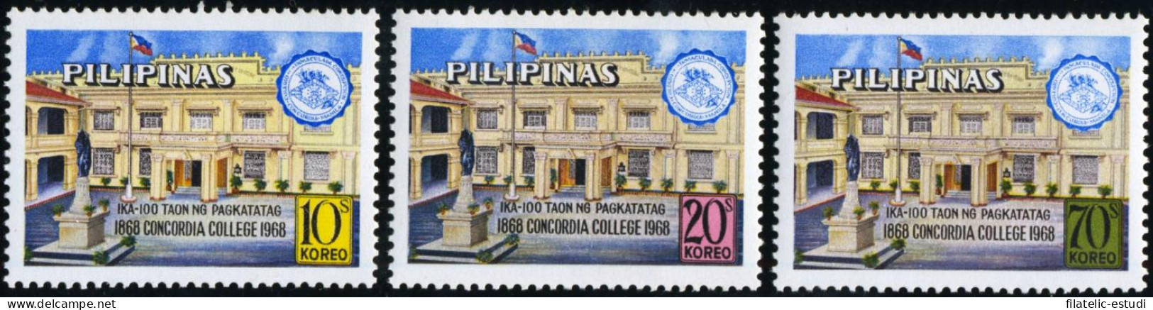 Filipinas Phillipines  Nº 705/07  Colegio Concordia , Lujo - Philippines