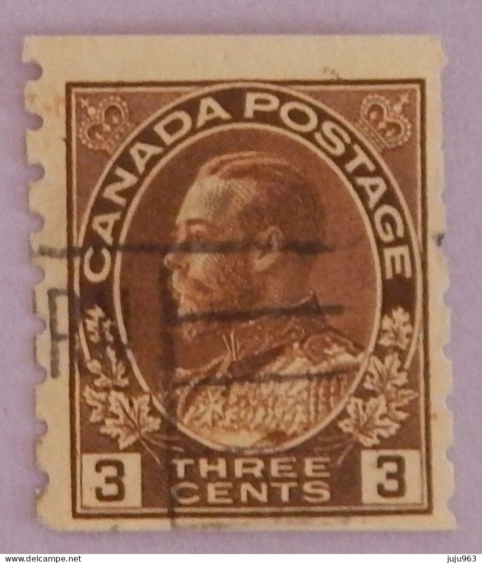 CANADA YT 110aB OBLITÉRÉ "GEORGE V" ANNÉES 1918/1925 - Gebraucht