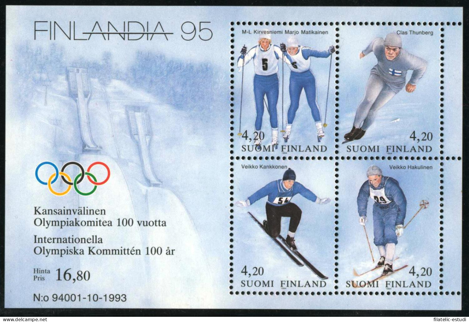 DEP3  Finlandia Finland  HB 11  1993  MNH - Altri & Non Classificati