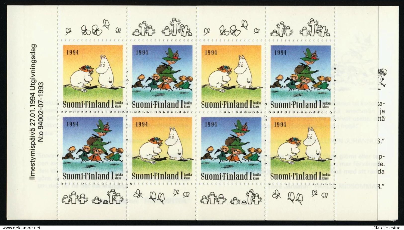 VAR2 Finlandia Finland  Nº 1202 Carnet   1994   MNH - Sonstige & Ohne Zuordnung