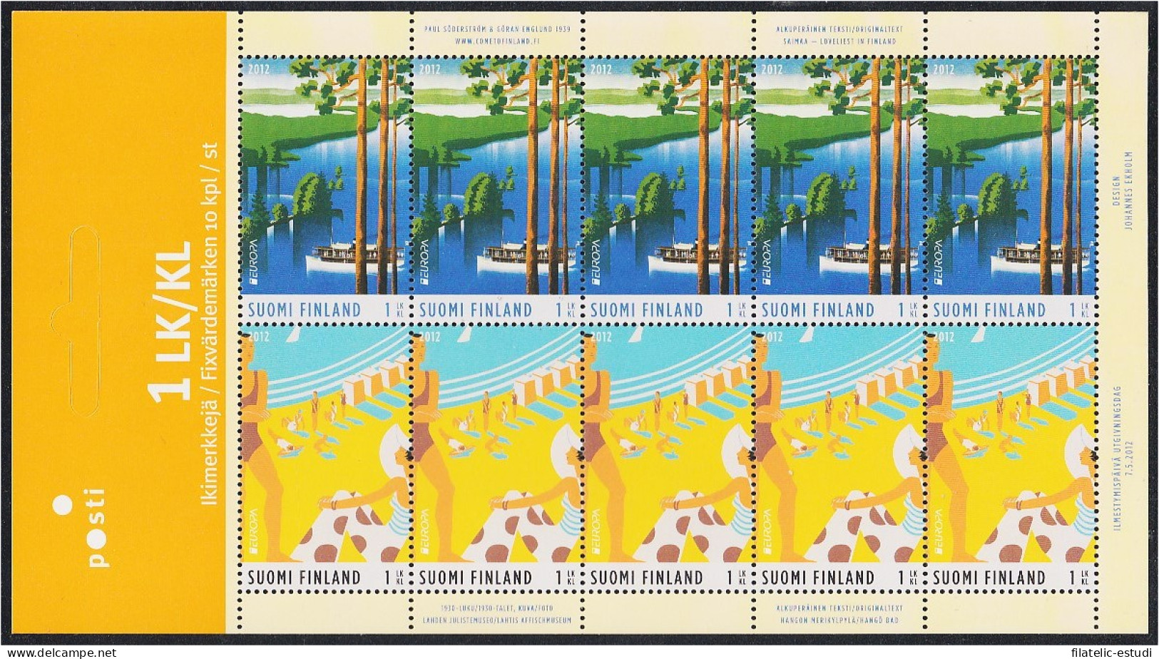 Finlandia Finland 2146/47 2012 Minihojita Europa Turismo MNH - Otros & Sin Clasificación