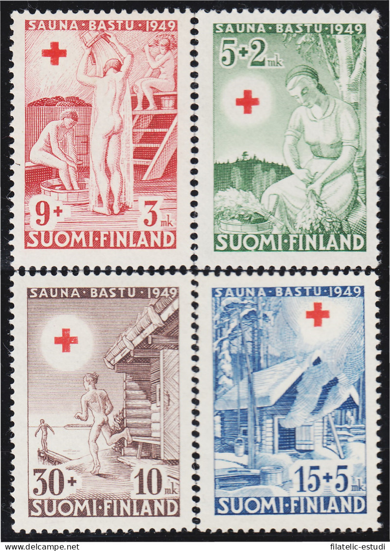 Finlandia Finland 345/48 1949 Cruz Roja MNH - Otros & Sin Clasificación