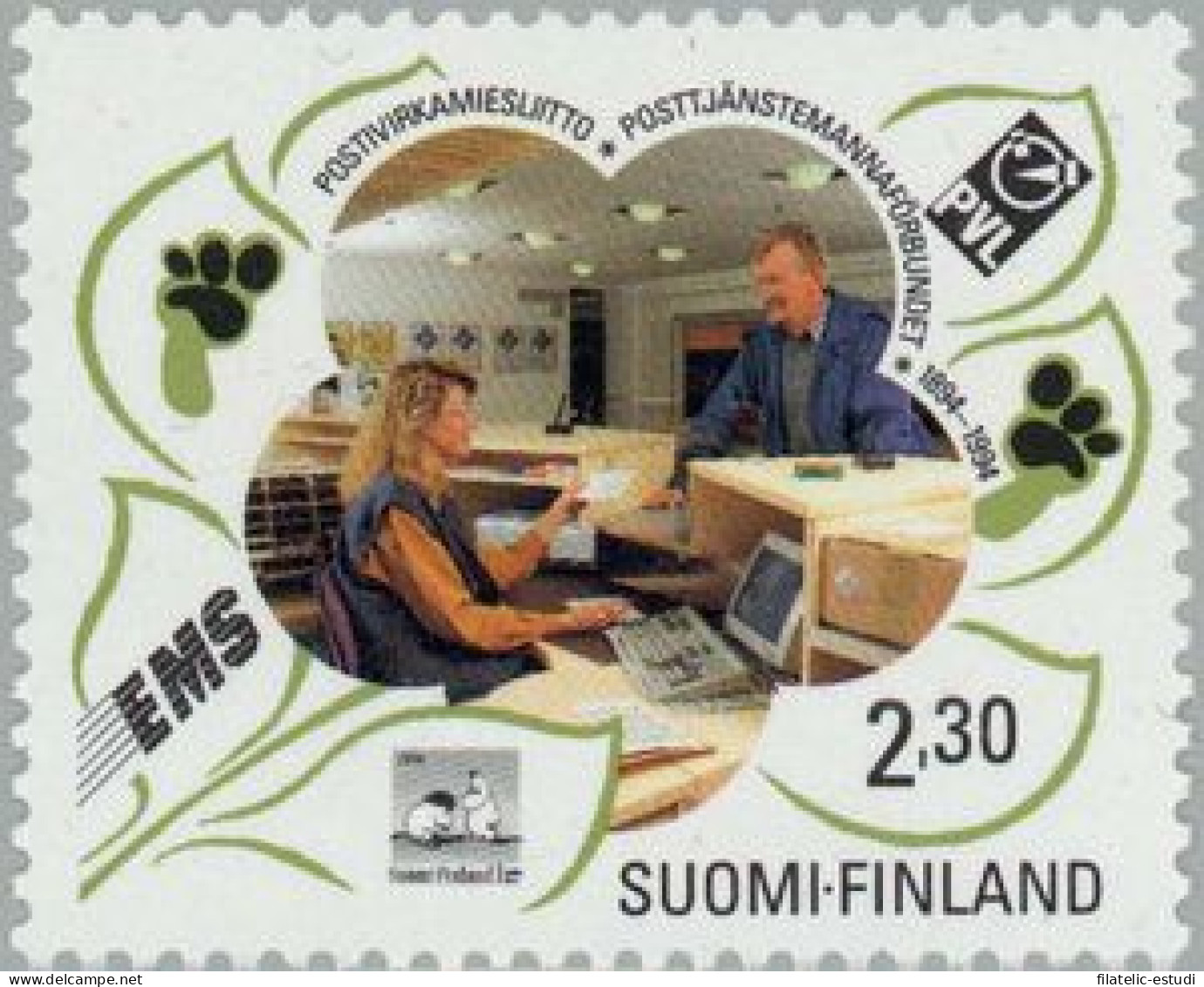 Finlandia - 1210 - F - 1994 Cent. De La Federacón De Funcionarios De Correos L - Altri & Non Classificati