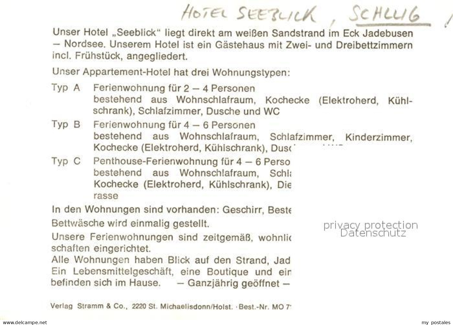 73086837 Schillig Hotel Seeblick Schillig - Wangerland