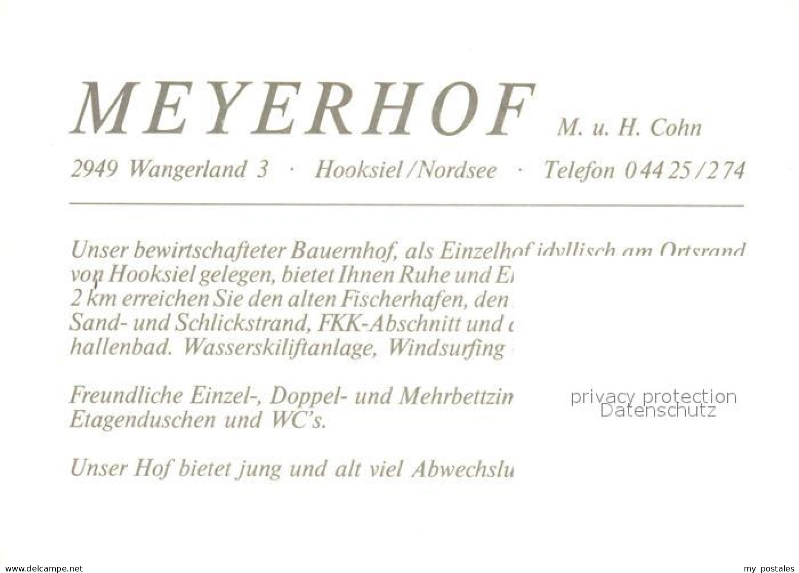 73086829 Hooksiel Nordseebad Meyerhof Hooksiel Nordseebad - Wangerland