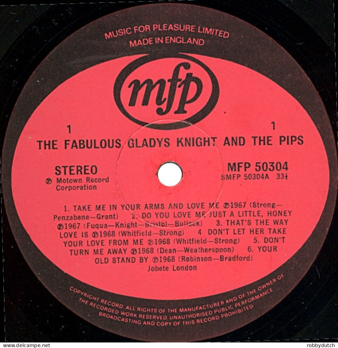 * LP * THE FABULOUS GLADYS KNIGHT & THE PIPS (England EX) - Soul - R&B