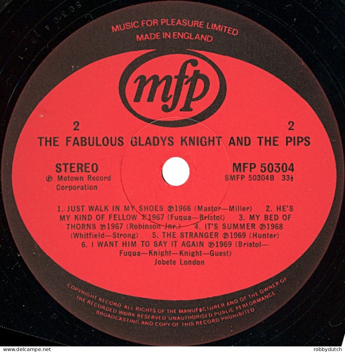 * LP * THE FABULOUS GLADYS KNIGHT & THE PIPS (England EX) - Soul - R&B