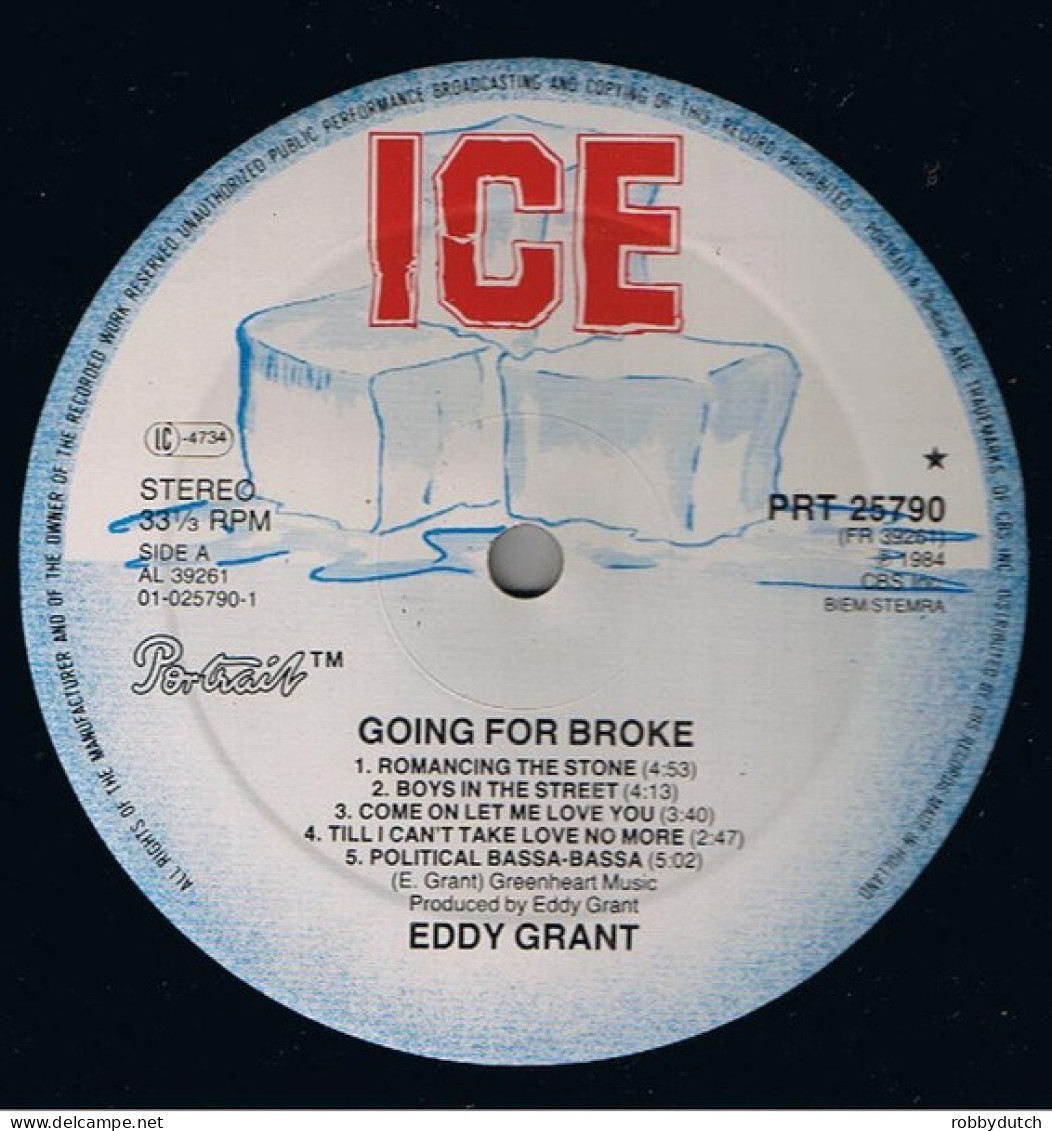 * LP * EDDY GRANT - GOING FOR BROKE (Europe 1984) - Reggae