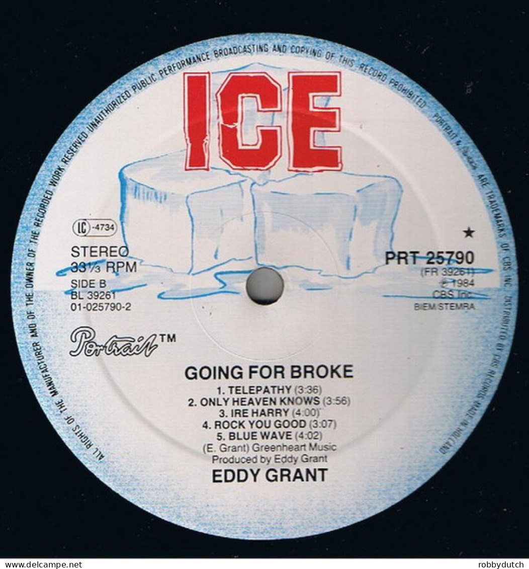 * LP * EDDY GRANT - GOING FOR BROKE (Europe 1984) - Reggae