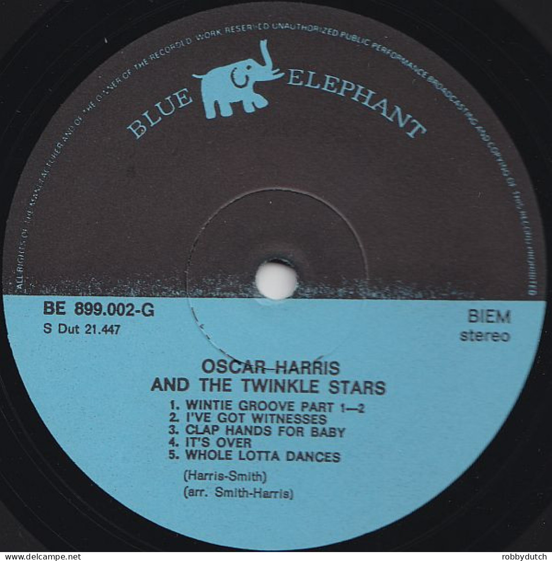 * LP *  OSCAR HARRIS And THE TWINKLE STARS  (Holland 1970) - Soul - R&B