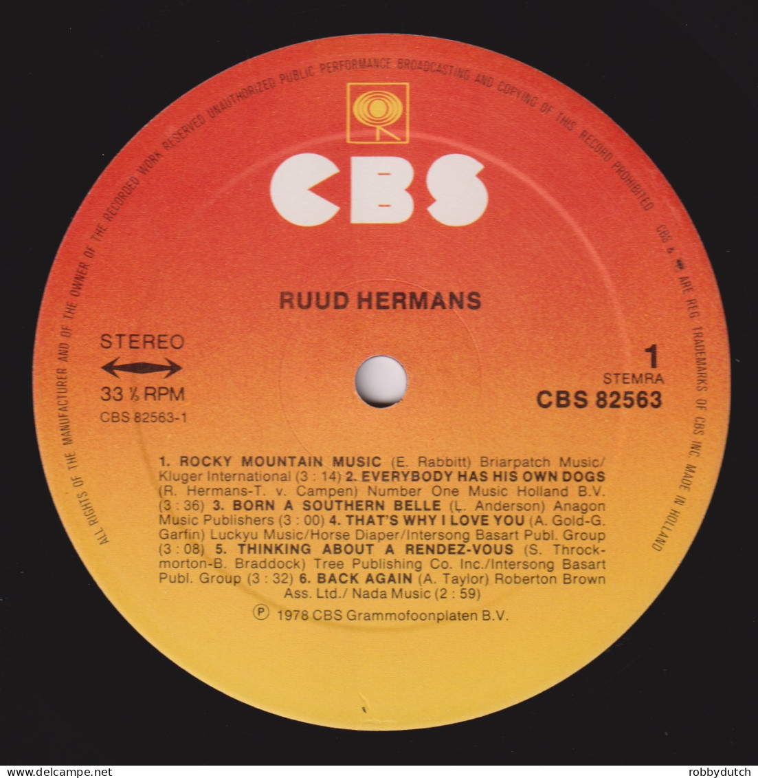 * LP *  RUUD HERMANS - SAME (Holland 1978) - Country En Folk