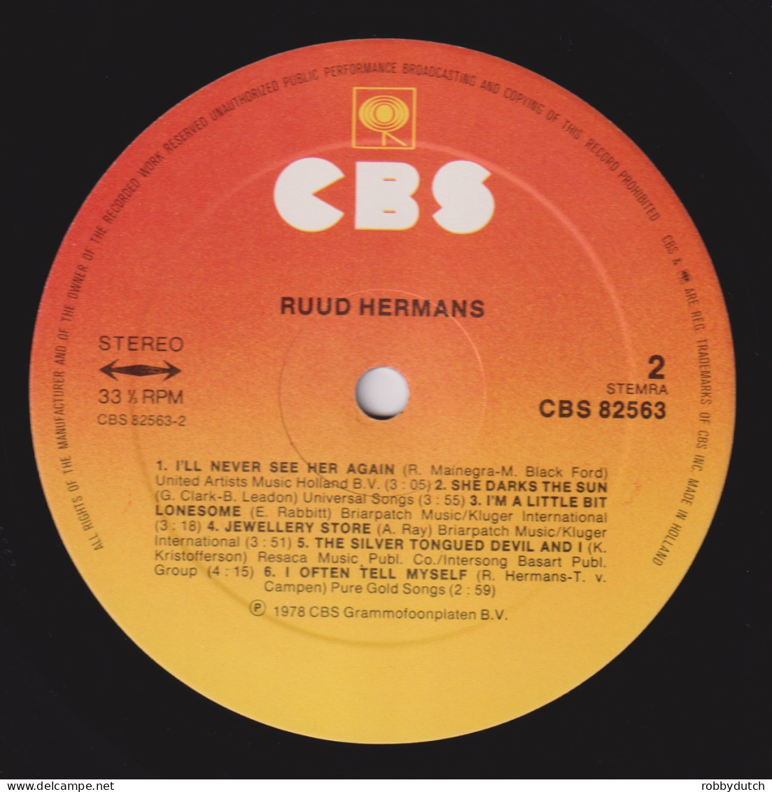* LP *  RUUD HERMANS - SAME (Holland 1978) - Country Et Folk