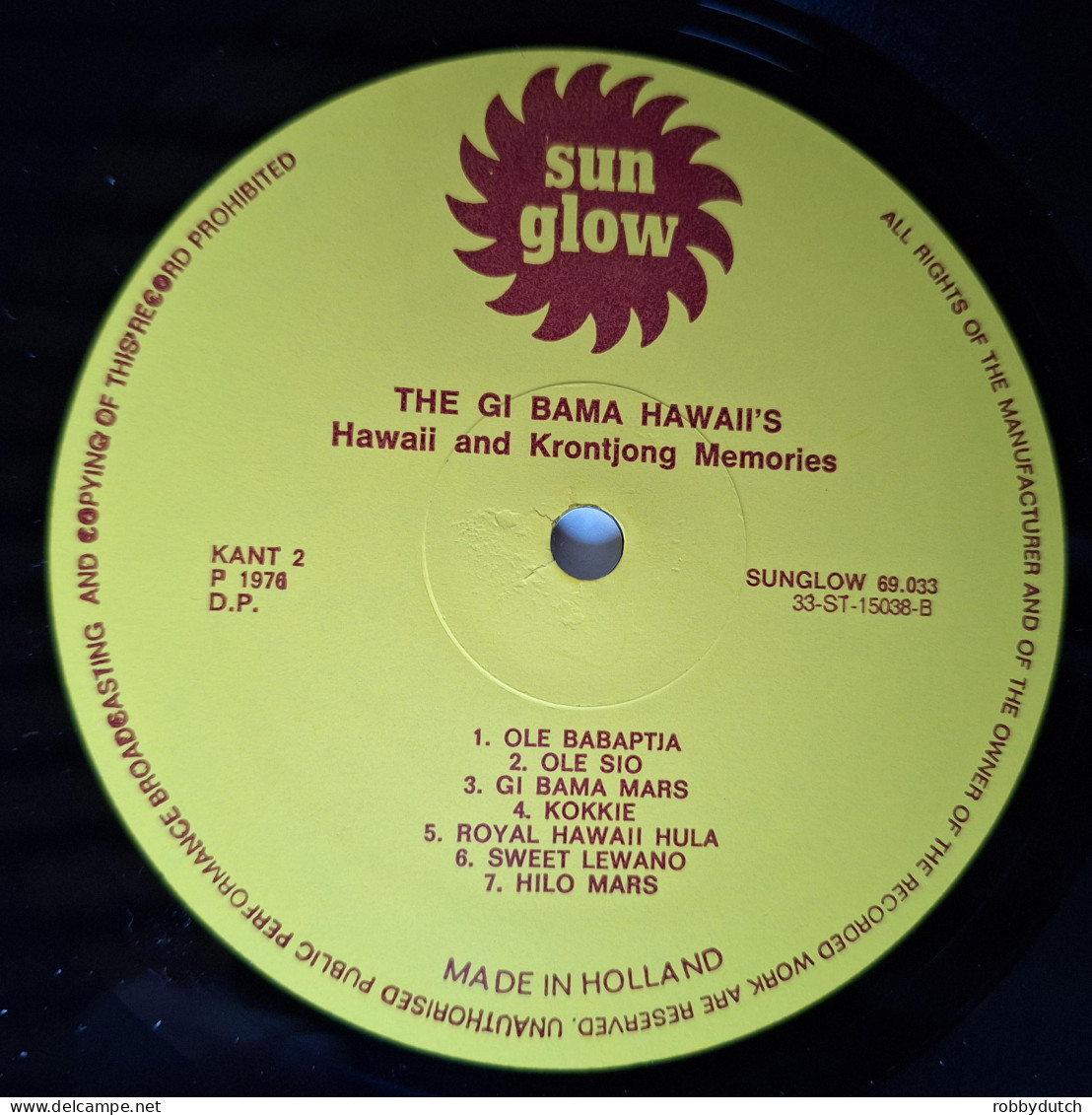 * LP *  THE GIBAMA HAWAII'S - HAWAII AND KRONTJONG MEMORIES (Holland 1976 EX-) - Musiche Del Mondo